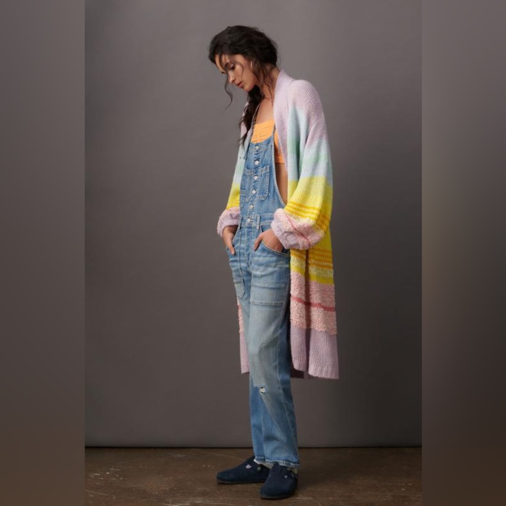 Anthropologie Kimmie Rainbow Ombré Duster Cardigan